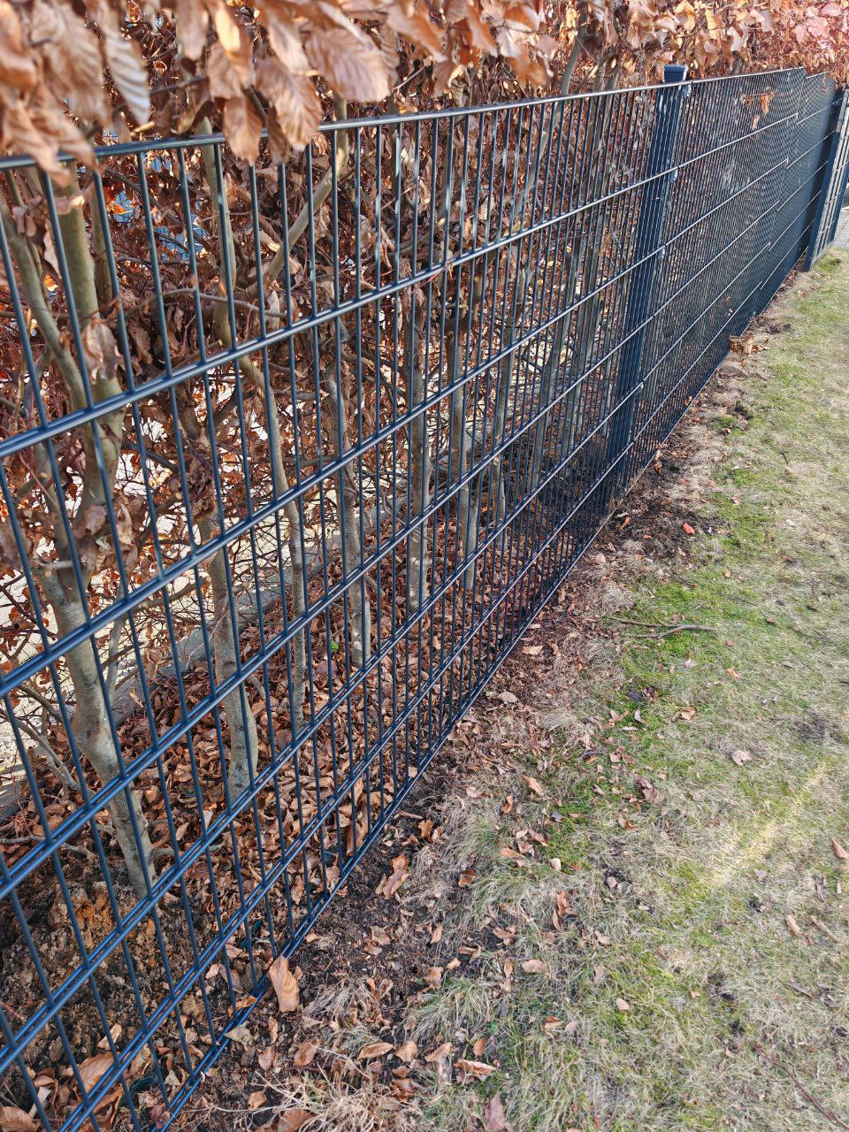 Anthrazit Doppelstabmattenzaun als Hundesicherung in Elmshorn